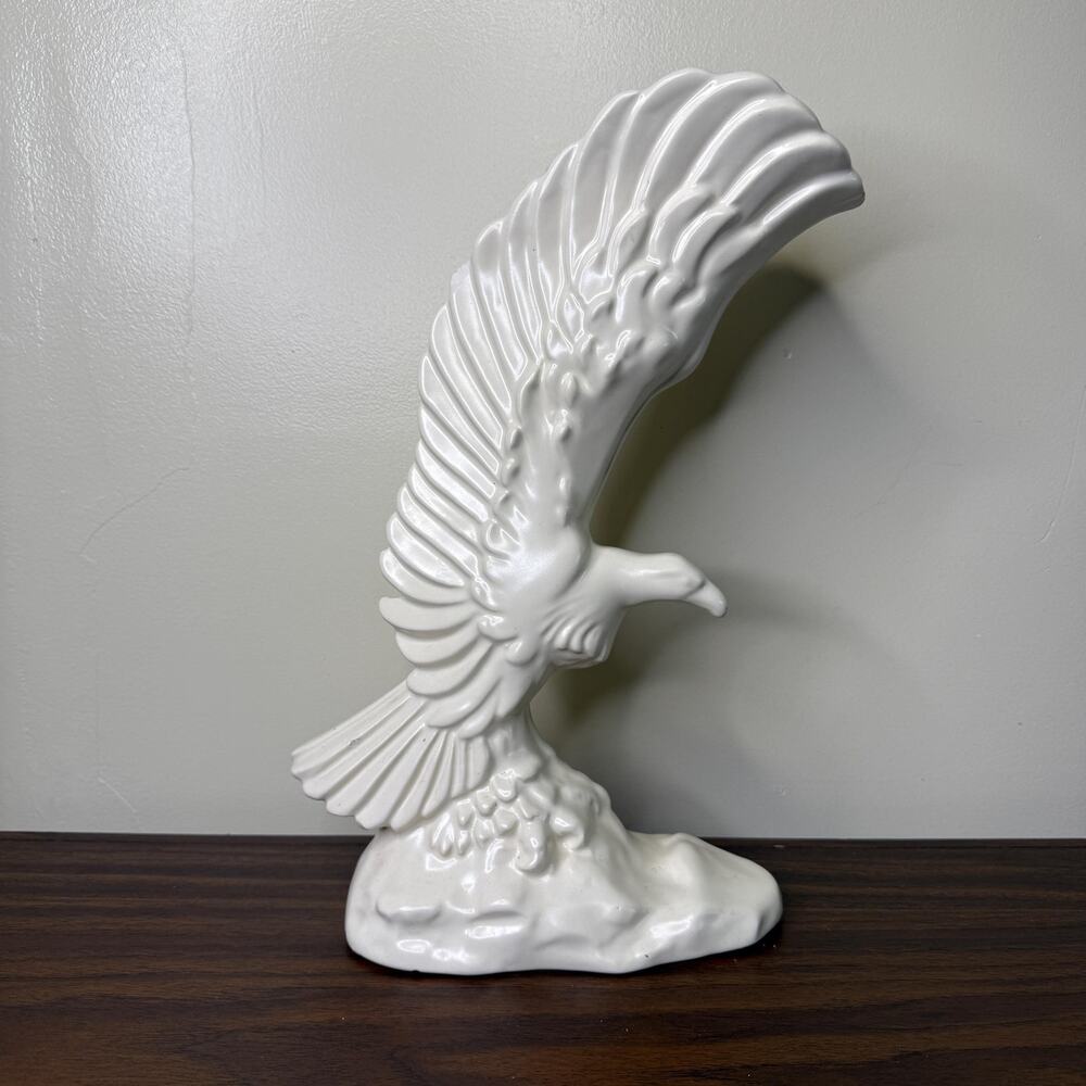 Vintage Royal Haeger Pottery Eagle Vases Sculpture